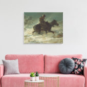 Adolphe Schreyer - Mann mit Lanze durch Leinwanddruck (Insitu (Wohnzimmer))