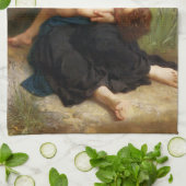 Adolphus Child and Tee von William Bouguereau Geschirrtuch (Gefaltet)