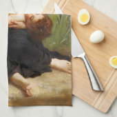 Adolphus Child and Tee von William Bouguereau Geschirrtuch (Viertel Falte)