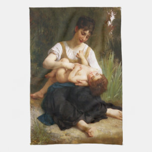 Adolphus Child and Tee von William Bouguereau Geschirrtuch