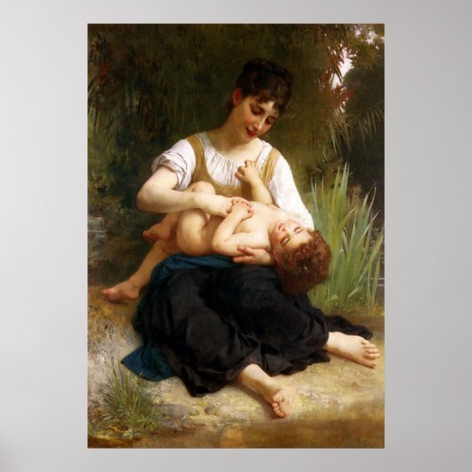 Adolphus Child and Tee von William Bouguereau Poster (Vorne)