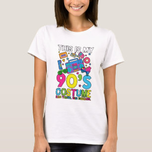 ADOM "90er Kostüm" Damen Grafik T-Shirt