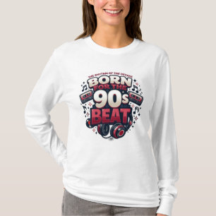 ADOM 90's Beat Langarmshirt für Damen T-Shirt