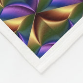 ADOM Abstract Metallic Pattern Blanket Fleecedecke (Ecke)