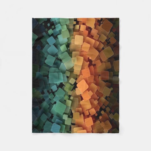 ADOM Abstracte Quadrate Wurfdecke Fleecedecke (Vorderseite)
