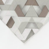 ADOM Beige Geometrischer Teppich-Decke Fleecedecke (Ecke)