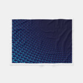 ADOM Blaue Drachenschuppen Kunstdecke Fleecedecke (Vorderseite (Horizontal))