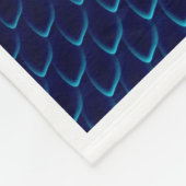ADOM Blaue Drachenschuppen Kunstdecke Fleecedecke (Ecke)