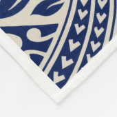 ADOM Blaues Tribal-Polynesische Decke (Ecke)
