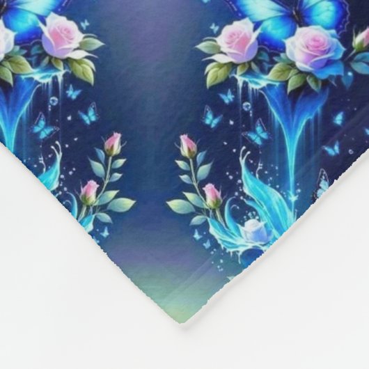 ADOM Blue Aquatic Wave Decke (Ecke)