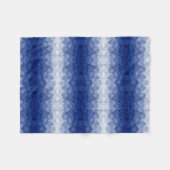ADOM Blue Leaf Symmetry Blanket Fleecedecke (Vorderseite (Horizontal))