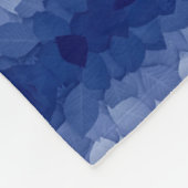 ADOM Blue Leaf Symmetry Blanket Fleecedecke (Ecke)