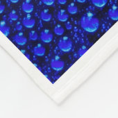 ADOM Blue Water Drops Art-Decke Fleecedecke (Ecke)