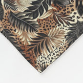 ADOM Braune Ornamentale Teppichdecke Fleecedecke (Ecke)
