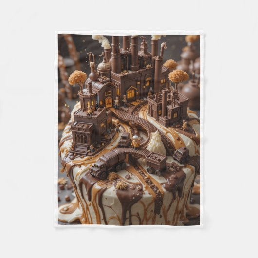 ADOM Chocolate Factory Fantasy Blanket Fleecedecke (Vorderseite)