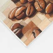 ADOM Coffee Mosaic Wurfdecke Fleecedecke (Ecke)