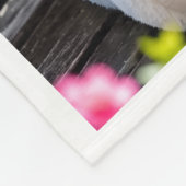 ADOM Cute Teddy Bear & Roses Blanket Fleecedecke (Ecke)