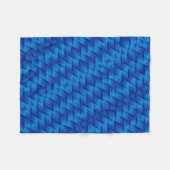 ADOM Deep Blue Woven Texture Blanket Fleecedecke (Vorderseite (Horizontal))