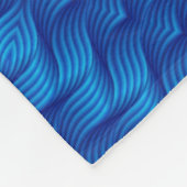 ADOM Deep Blue Woven Texture Blanket Fleecedecke (Ecke)