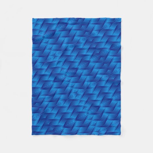 ADOM Deep Blue Woven Texture Blanket Fleecedecke (Vorderseite)