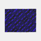 ADOM Dunkelblaue Linearmuster-Decke Fleecedecke (Vorderseite (Horizontal))