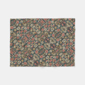 ADOM Dunkle Botanische Teppichdecke Fleecedecke (Vorderseite (Horizontal))