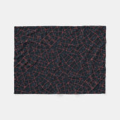 ADOM dunkle Cyber-Rot-Gitter-Decke Fleecedecke (Vorderseite (Horizontal))