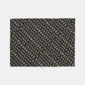 ADOM Dunkle gemusterte Mosaikdecke Fleecedecke (Vorderseite (Horizontal))