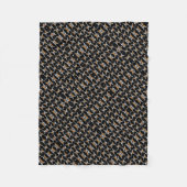 ADOM Dunkle gemusterte Mosaikdecke Fleecedecke (Vorderseite)