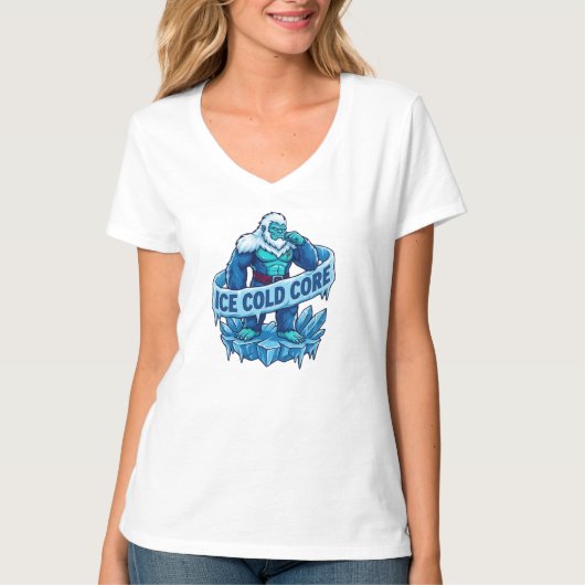 ADOM Eis-Kalter-Kern-Gorilla T-Shirt (Vorderseite)