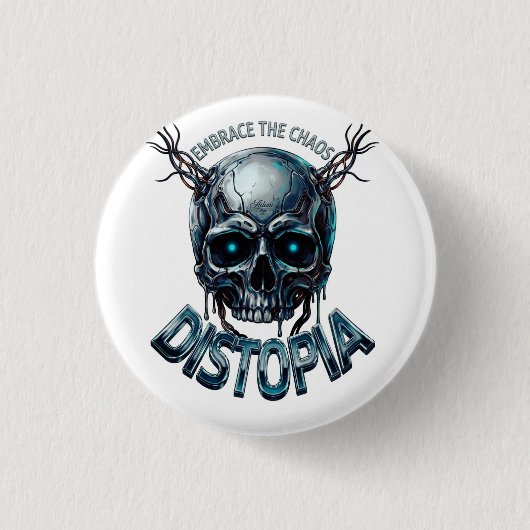 ADOM "Embrace the Chaos" Tragetasche Button (Vorderseite)