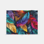 ADOM Farbige Botanische Kunstdecke Fleecedecke (Vorderseite (Horizontal))