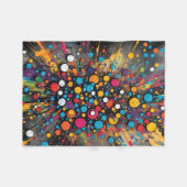 ADOM Farbige Mal-Spritzer-Wurfdecke Fleecedecke (Vorderseite (Horizontal))