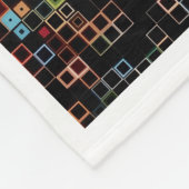 ADOM Farbige Mosaik-Pixel-Art-Decke Fleecedecke (Ecke)