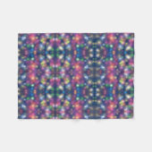 ADOM Farbige Neon-Mosaikdecke Fleecedecke (Vorderseite (Horizontal))