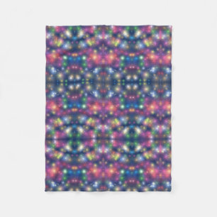 ADOM Farbige Neon-Mosaikdecke Fleecedecke