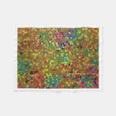 ADOM Farbige Steinmosaikdecke Fleecedecke (Vorderseite (Horizontal))