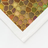 ADOM Farbige Steinmosaikdecke Fleecedecke (Ecke)