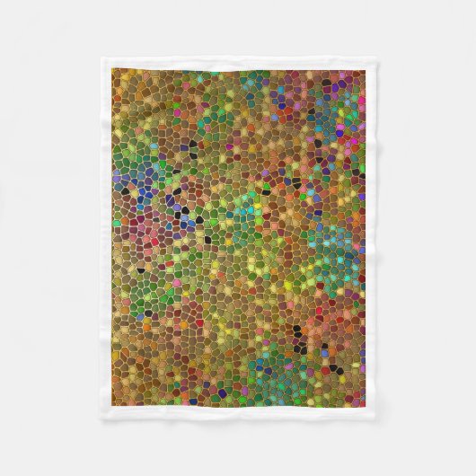 ADOM Farbige Steinmosaikdecke Fleecedecke (Vorderseite)