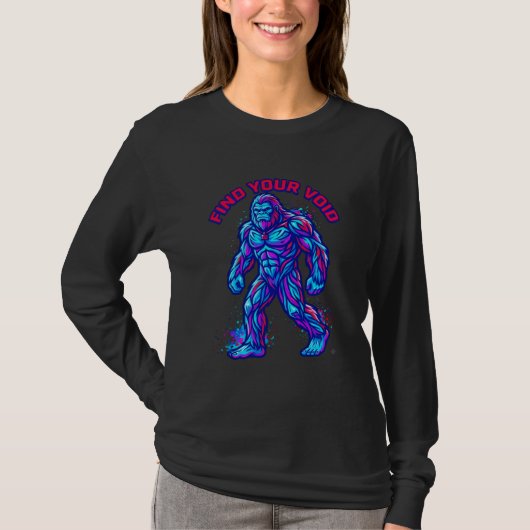 ADOM Find Your Void Cyber Affe T-Shirt (Vorderseite)