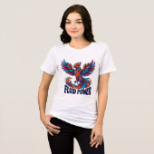ADOM Fluid Power Phoenix Kunst Tri-Blend Shirt (Vorderseite voll)