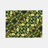 ADOM Frisches Avocado-Muster-Decke Fleecedecke (Vorderseite (Horizontal))