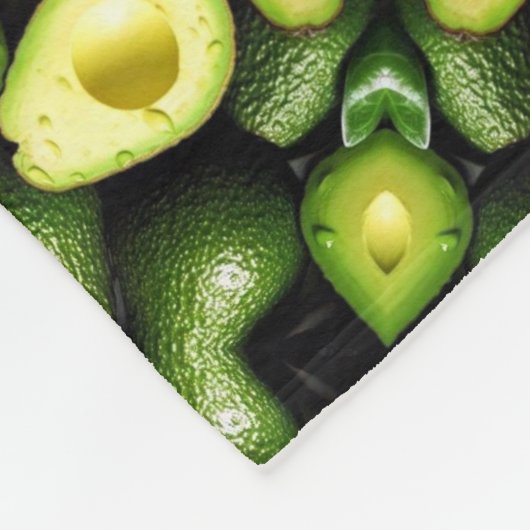 ADOM Frisches Avocado-Muster-Decke Fleecedecke (Ecke)