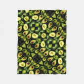 ADOM Frisches Avocado-Muster-Decke Fleecedecke (Vorderseite)