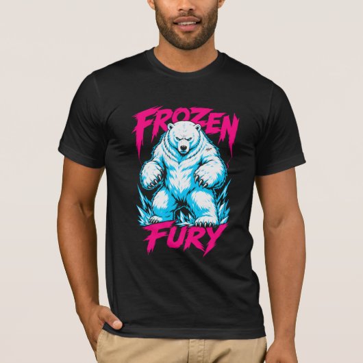 ADOM Frozen Fury Eisbär T-Shirt (Vorderseite)