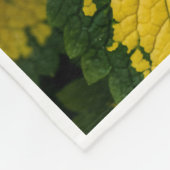 ADOM Gelbe Coleus-Blatt-Pflanzen-Decke Fleecedecke (Ecke)