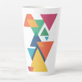 ADOM Geometric Art Langarmshirt Milchtasse (Vorderseite)