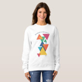ADOM Geometric Art Langarmshirt Sweatshirt (Vorne ganz)