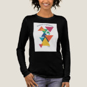 ADOM Geometric Art Langarmshirt Tri-Blend Shirt (Vorderseite)