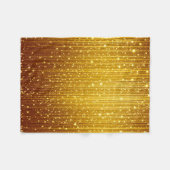 ADOM Golden Glitter Funkel Wurfdecke Fleecedecke (Vorderseite (Horizontal))